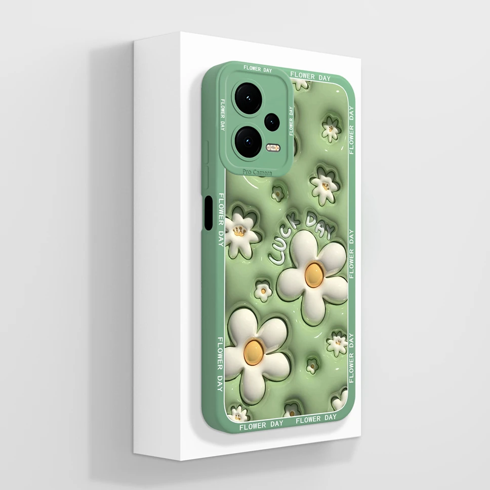 Cases For Redmi Note 12 Pro Plus 4G 5G Lovely Flower Star Protection Soft Silicone Cover For RedmiNote12 12Pro Plus 4G 5G Fundas