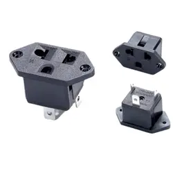 1pcs American European PDU UPS AC Power Desktop Outlet Japan EU US Embedded Electrical Panel Receptacle Socket 10A