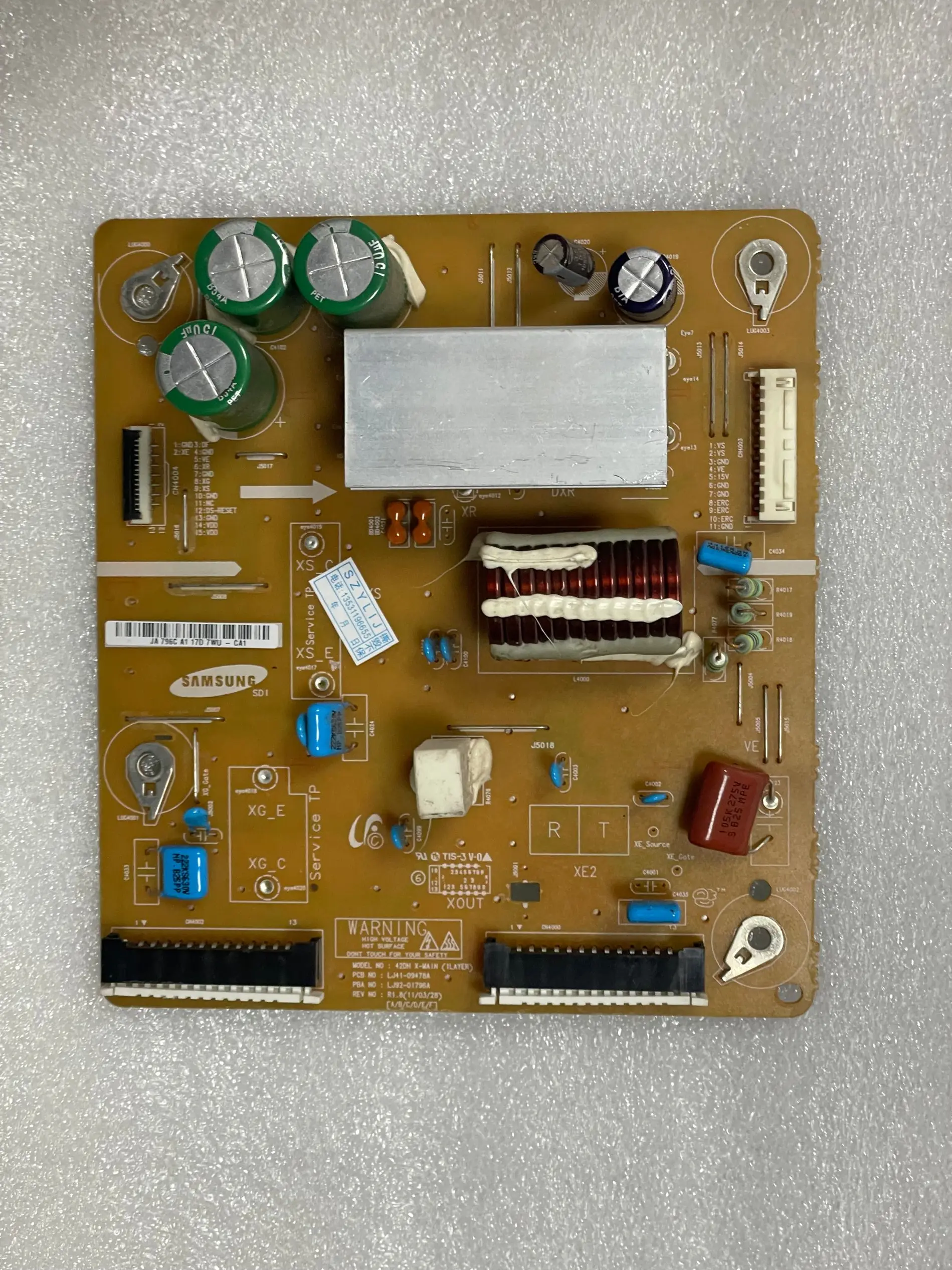 

LJ41-09478A LJ92-01796A connect with power supply board LCD BoarD S42AX-YD15 T-CON connect board