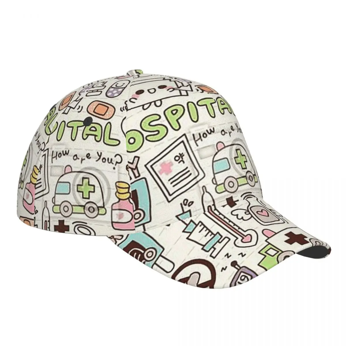 

Enfermera En Apuros Бейсбольные кепки для доктора и медсестры для мужчин и женщин, уличная регулируемая повседневная кепка, бейсбольная кепка в стиле хип-хоп, Casquette