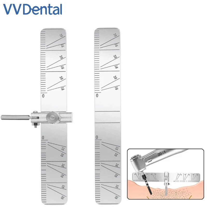 VVDental Dental Implant Locating Guide Surgical Planting Positioning Locator Angle Ruler Autoclavable Dentist Lab Tool Instrumen