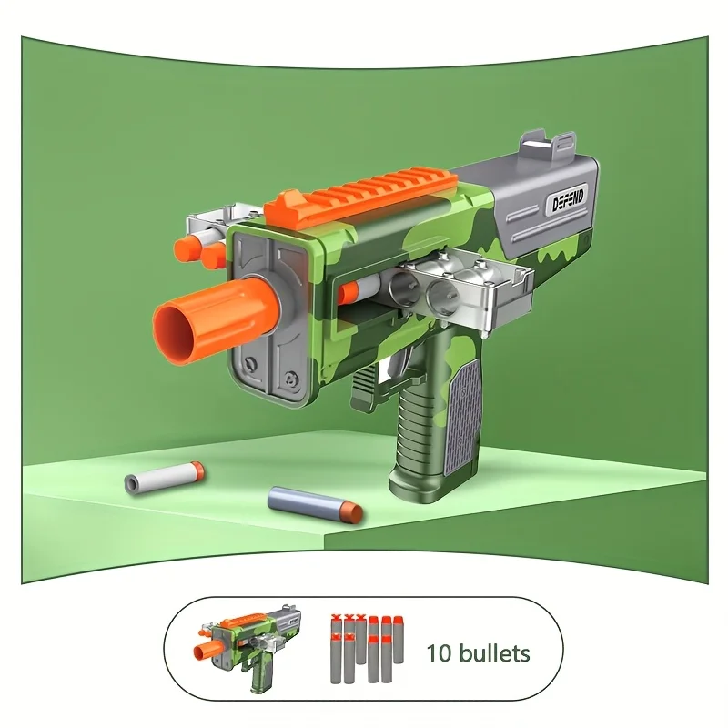 

New Boys Toy Gun Soft Bullet Gun, Pistol, Semi-automatic Rapid-fire Toy Foam Blaster Halloween Christmas Gifts Toys for Kids Boy