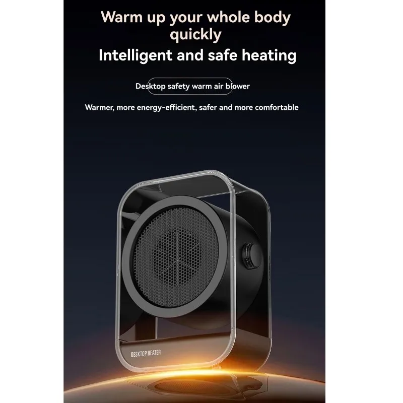 B15C Power-Saving Electric Heater Compact Portable Desktop Desk Heater For Office, Dorms Featuring Overheat Protection US Plug