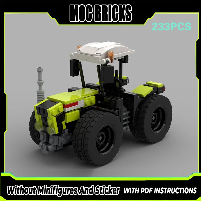 

Конструктор City Car Model MOC: Сельскохозяйственный колесный трактор (3800 деталей), модульная технология, подарки, праздничный набор для сборки, детские игрушки