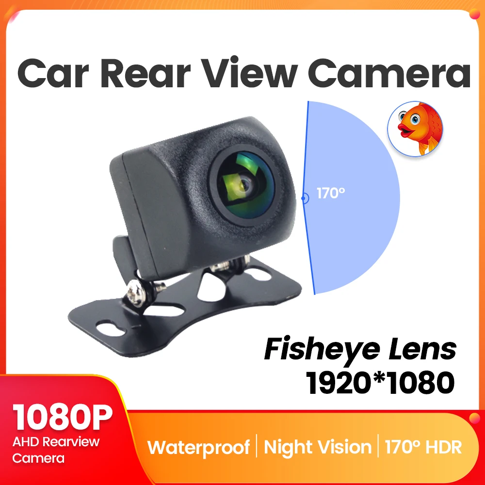 MEKEDE AHD 1080P 720P 4LED Universal Rückfahrkamera IP68 Wasserdichte Auto Rückfahrkamera Hilfsschiene 6m Kabel