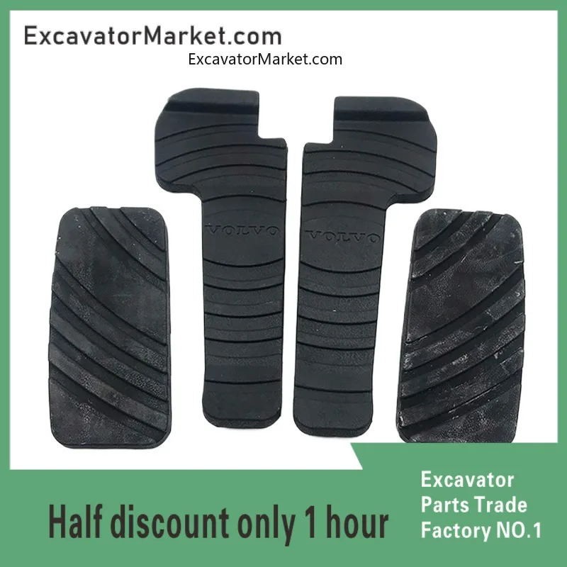 For Vol-vo EC210/240/290/360B walking foot pedal rubber rest foot pedal rubber excavator accessories excavator Parts