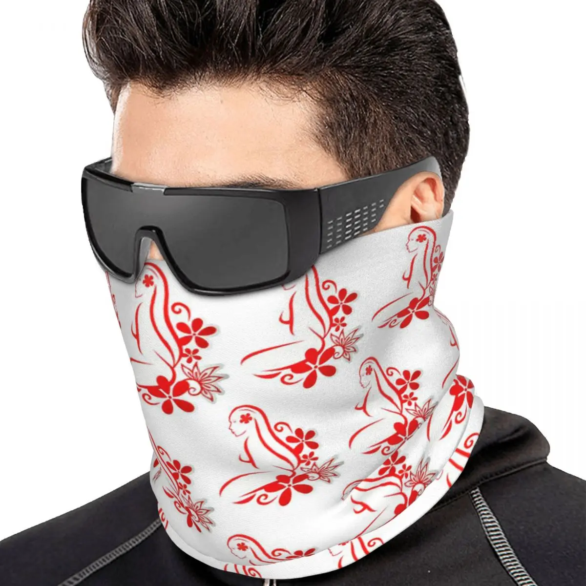 Hinano Tahiti Multifunctional Elastic Neck Gaiter Wind Proof Face Cover Bandana Unisex for Motorcycle Hiking Fishing