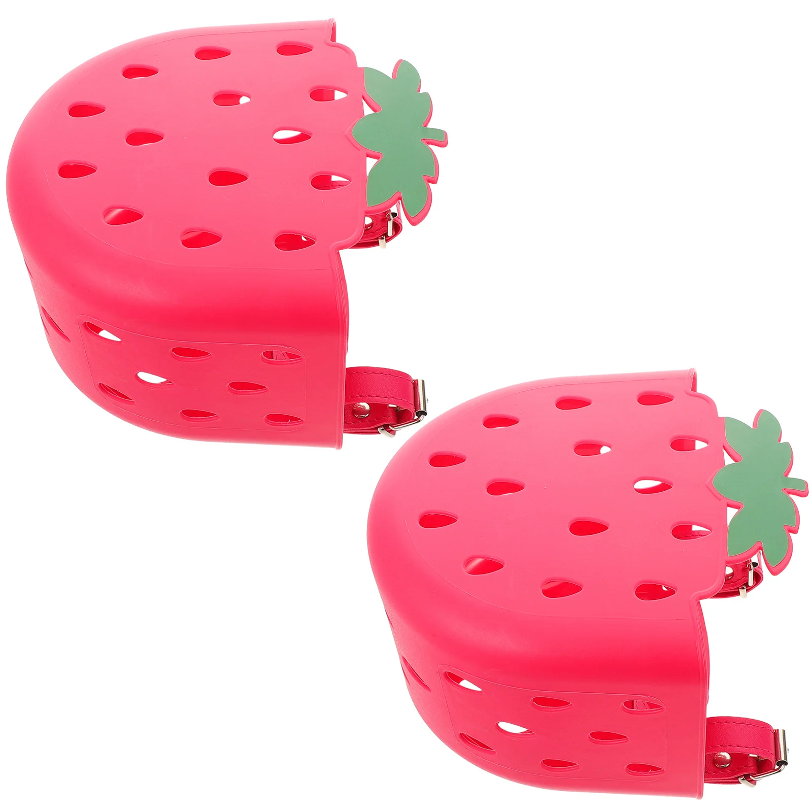 2Pcs Bike Basket Front Mounted for Bicycles Scooters Tricycles Multifunctional Lightweight Durable Easy Clean Stable