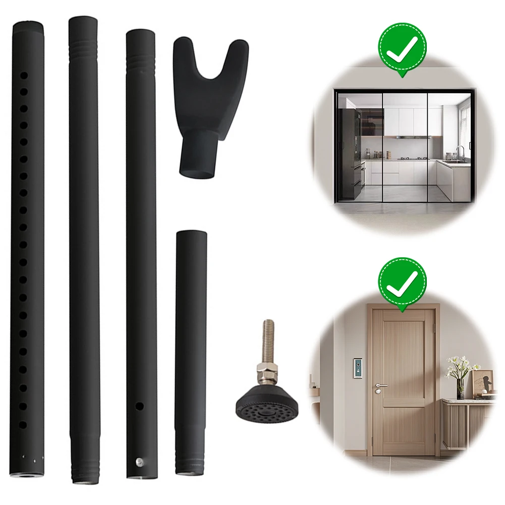 

Retractable Door Stopper Adjustable Baseboard Door Bumper Door Catch for Apartment Home Protection