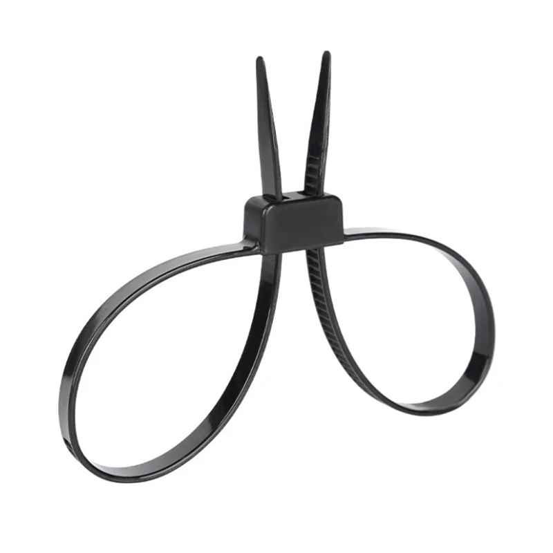 1Pcs/Lot 14x12x0.8 Cm Plastic Police Handcuffs Double Flex Cuff Disposable Handcuffs Zip Tie Nylon Cable Ties Flex Cuffs view 4