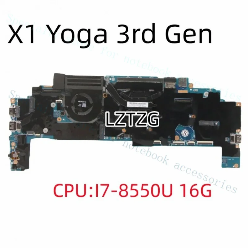

A+ 17800-1 для материнской платы ноутбука Lenovo ThinkPad X1 Yoga 3rd I7-8550U 16G 01YN202