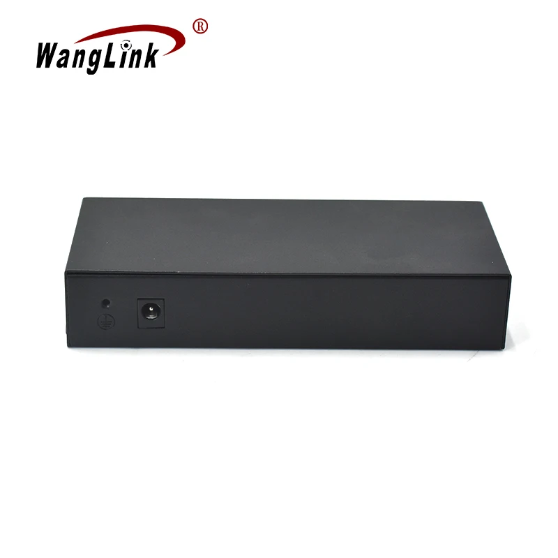 10/100Mbps 24 Volt Passive PoE Switch 4 Ports Fast Ethernet 2 Uplink RJ45 Power Input VLAN Desktop