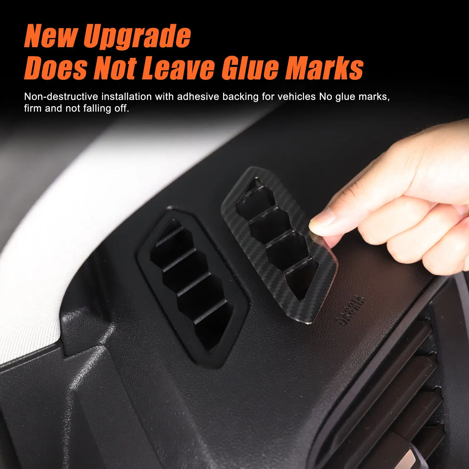 

ABS Carbon Car Instrument Sides Air Condition Outlet Vent Frame Trim For BMW 1 2 Series F40 F44 2020-2024 Interior Accessories