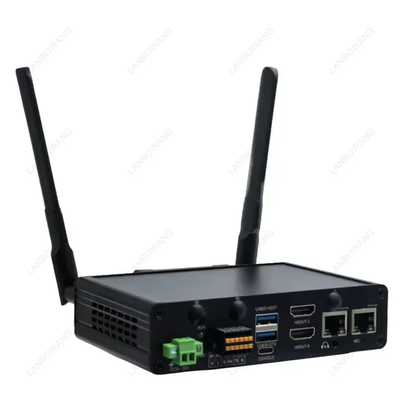 RK3588 AI Box Industrial Edge Computer Hailo8 26T DeepX DX-M1 25T M.2 Module WiFi6 4G LTE Ubuntu 24.04 Linux System
