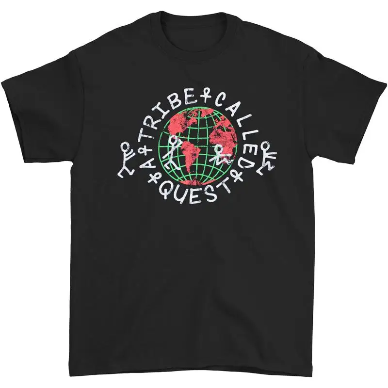 Camiseta masculina A Tribe Called Quest Global, preta média