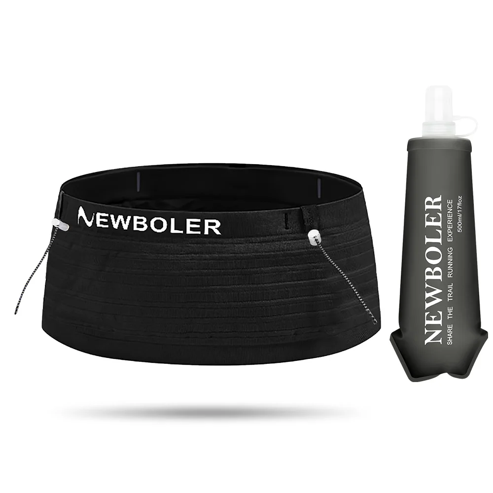 AliExpress NEWBOLER Marathon Cycling Mountaineering Bag Elastic Sports Waist Bag Pack Lightweight Running Race Number Belt For Triathlon