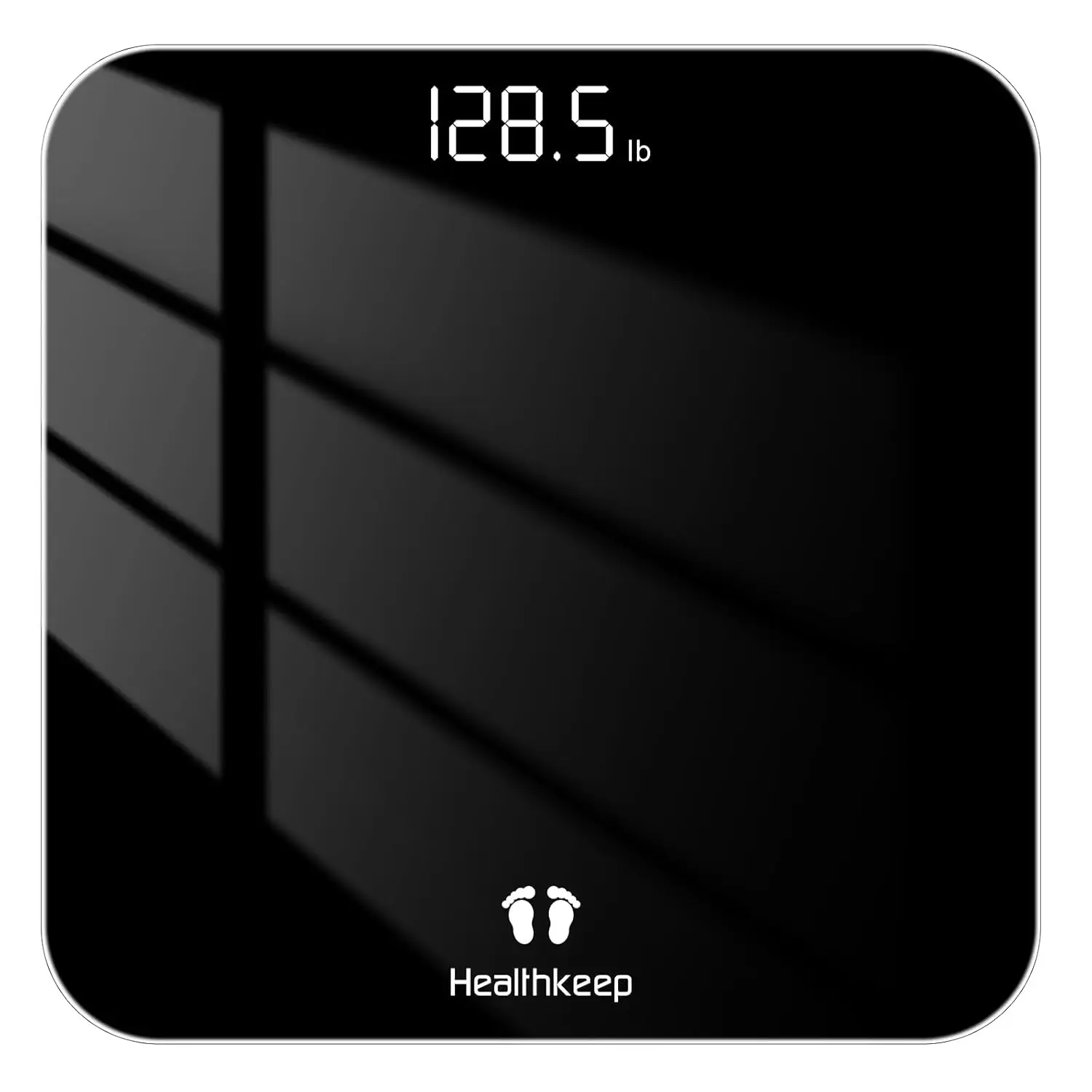 

Digital Bathroom Scale, 4-Sensor High-Precision, LED Display, 400lb/180kg, Batteries Included