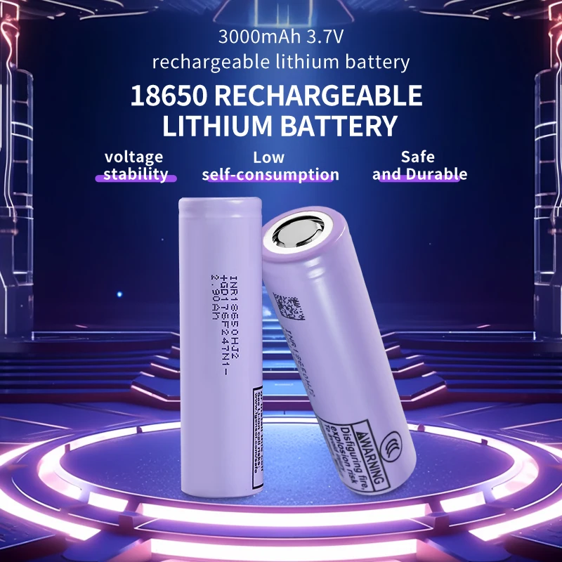 Kuugro HJ2 3.7v 18650 3000mAh Lithium Rechargeable Batteries Continuous Discharge 30A For Drone Power Tools
