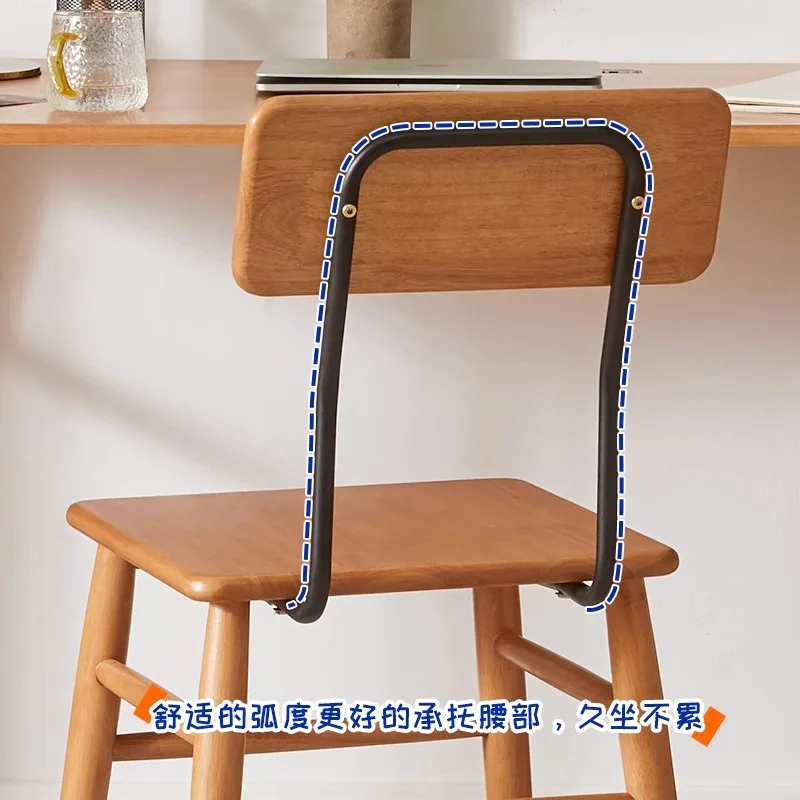 تخصيص الخشب الصلب المنزل كرسي مكتب بسيط الشمال مكتب مسند الظهر كرسي خشب الكرز