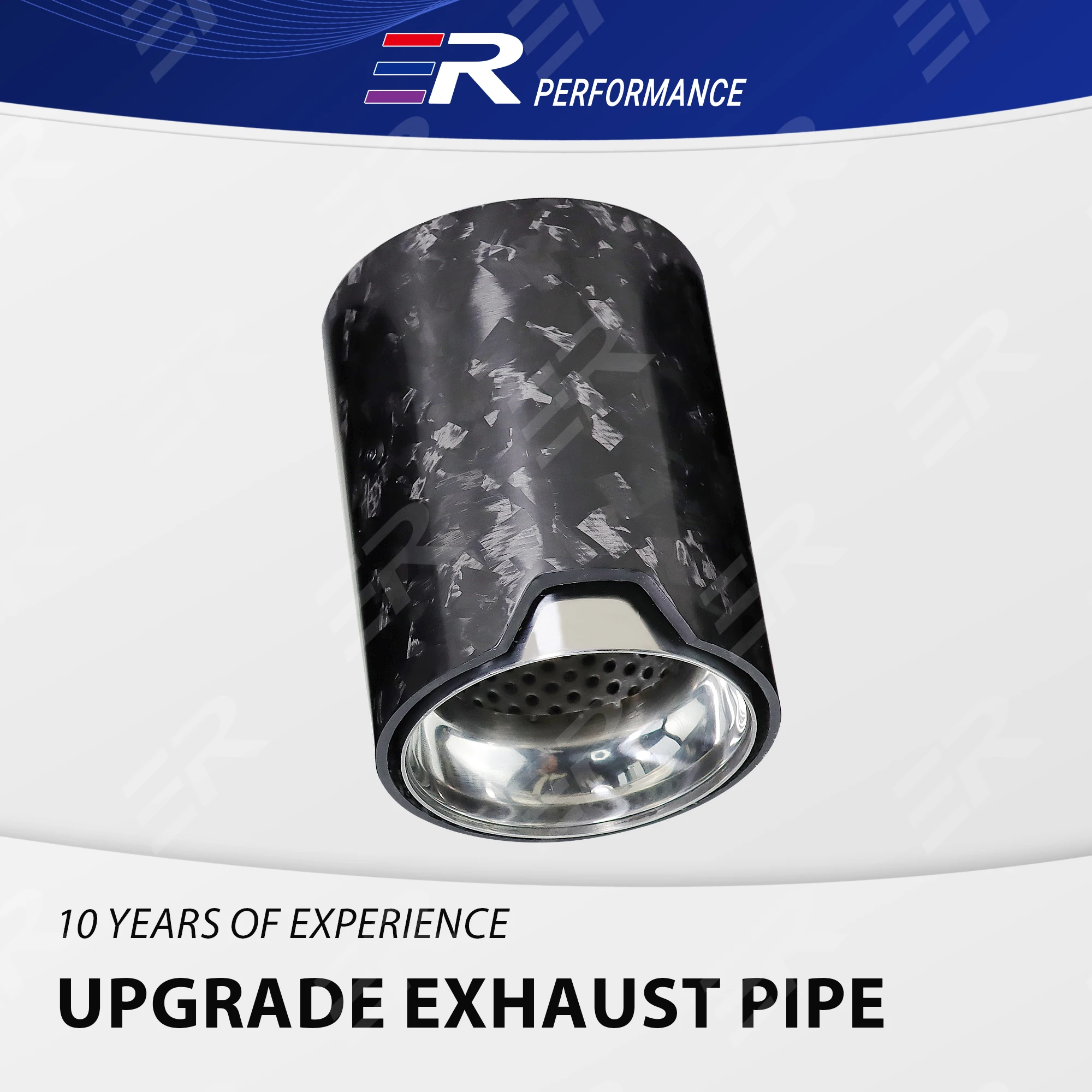 

Real Carbon Fiber 304 Stainless Steel 93mm Car Accessories Muffler Exhaust System Universal Pipe For Auto Modification For BMW