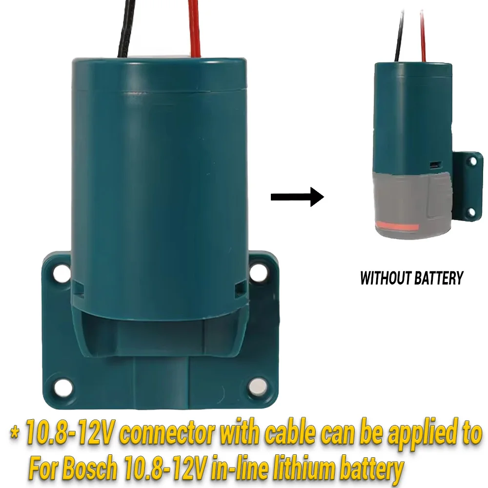 

Power Wheels Adapter for Bosch 10.8V 12V Li-ion Battery DIY Power Connector Power Tool Battery Converter with 14AWG Wires
