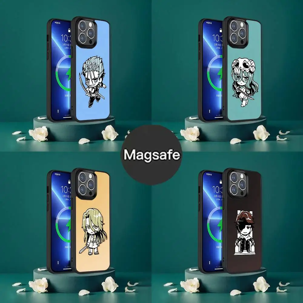 

Anime B-Bleach Phone Case For iPhone 17,16,15,14,13,12,11,Pro,Max,Plus,Mini,SE4,E Magnetic Magsafe Wireless Charging