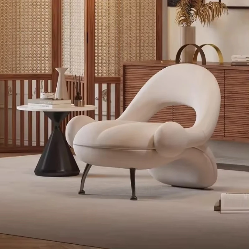

Light luxury cream style creative leisure chair cafe table and chair combination