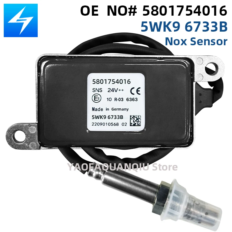 5801754016 5WK96733B 5WK9 6733B 5wk96733b Nitrogen Oxygen NOx Sensor For IVECO Truck 24V