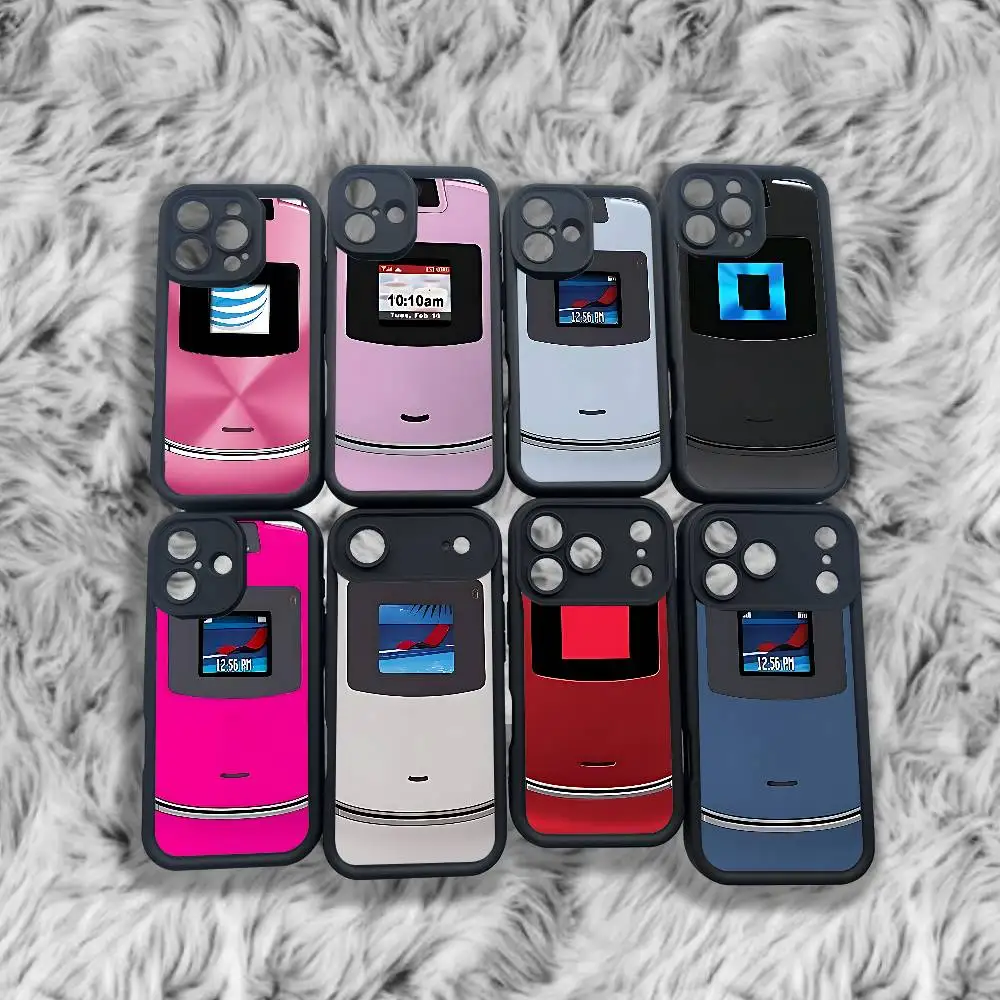 

Razr PinkM- Motorola Phone Case For iPhone 17,16,15,14,13,12,11,Pro,Max,Plus,X,XS,SE4,E,Mini Black Thickened border Case