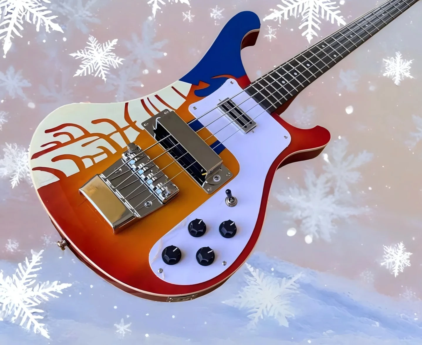 

2026 new Bass Guitar 4 Strings Rosewood Fingerboard Water Transfer Printing High Quality 4003 style