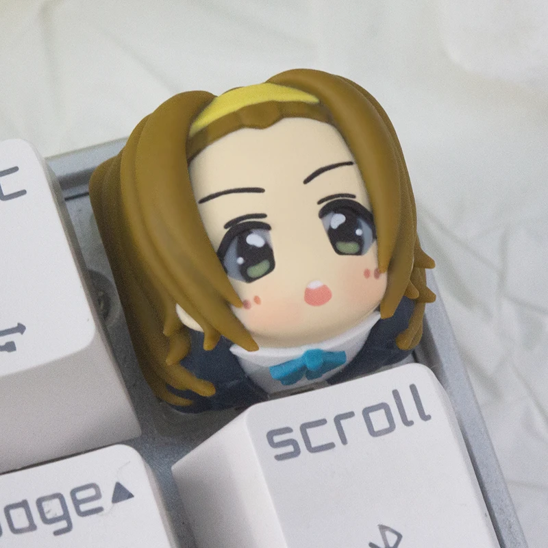Hirasawa Yui Key Cap Anime Keycaps Resin Artisan Key Caps Custom Keycaps for Mechanical Keyboard Personalized Keycap ESC Gift