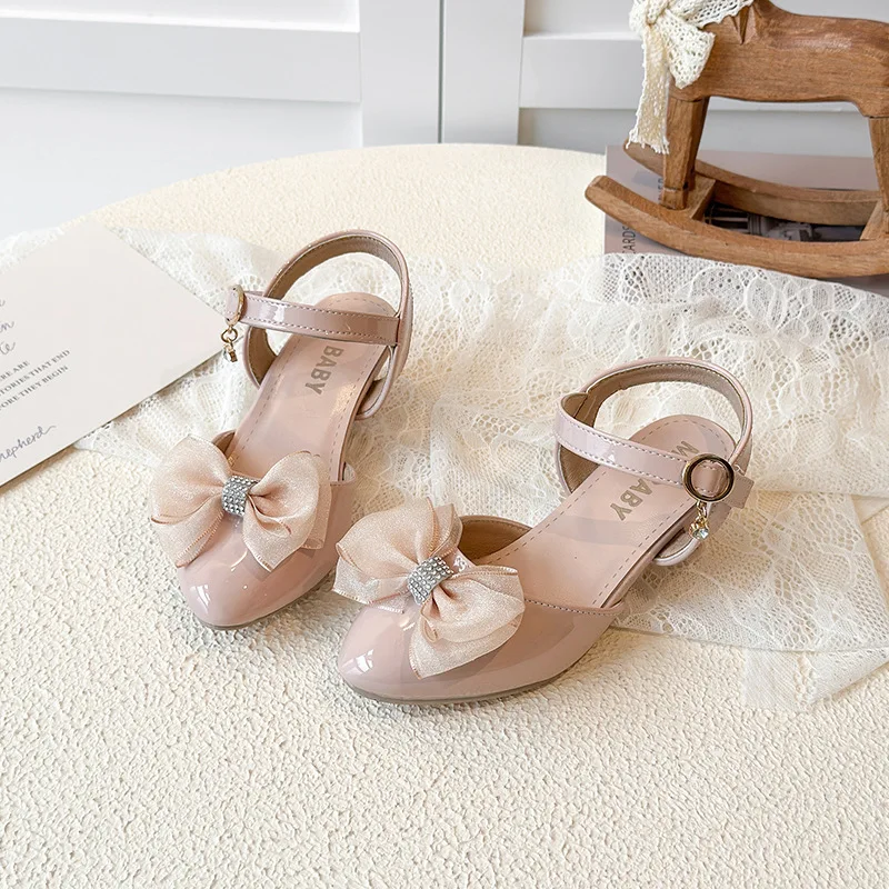 

Children Leather Shoes for Girls 2026 Spring New Fashion Korean Style Soft Bottom Anti-slippery Versatile Princess Party Shoes