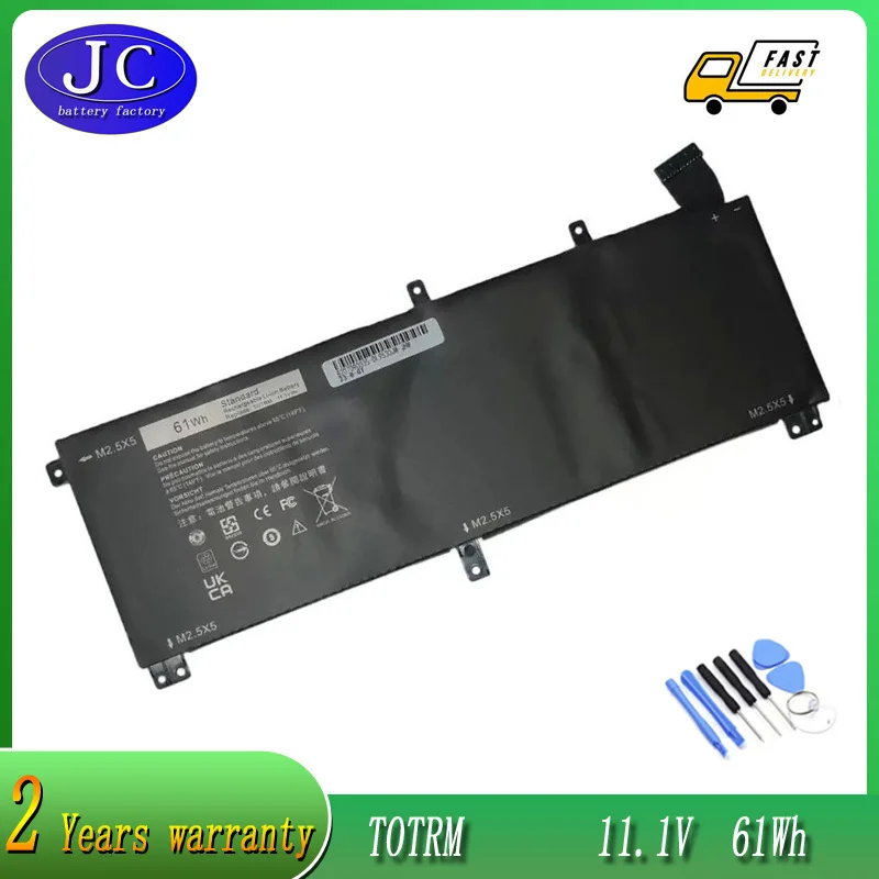 

JCLJF high quality TOTRM T0TRM Laptop Battery for For Dell XPS 15 9530 Precision M3800 H76MV 7D1WJ 11.1V 61WH