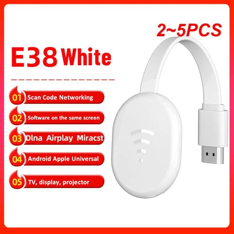 2~5PCS Mini Wireless Screen Projector 1920x1080 Resolution Device Mobile Phone Connected To TV Monitor For IOS Android Windows