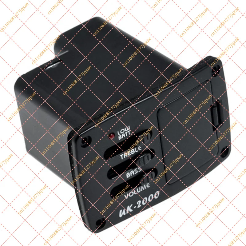 Spiral Piezo Ukulele Pickup with EQ Preamp, Acoustic String Instrument Soundhole Transducer (Battery Not Included)