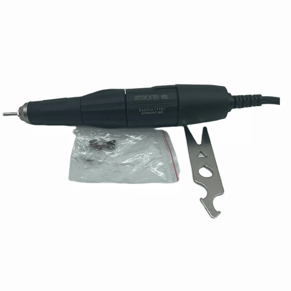 Forte 102L Micro Motor Handpiece, 35000RPM, caixa de controle, broca elétrica Manicure Pen, forte 210, 90, 204, 207