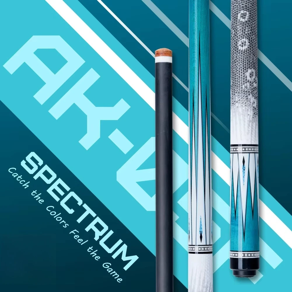 

Carbon Fiber Butt Sleeve Billiards Cue 58" 1/2 Split Nine-Ball Pool Cue