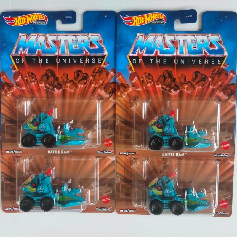 Hot Wheels Premium 1/64 juguetes de modelo de coche Hotwheels Battle Ram He-Man Masters Of The Universe juguetes de coche coleccionables regalo para niños