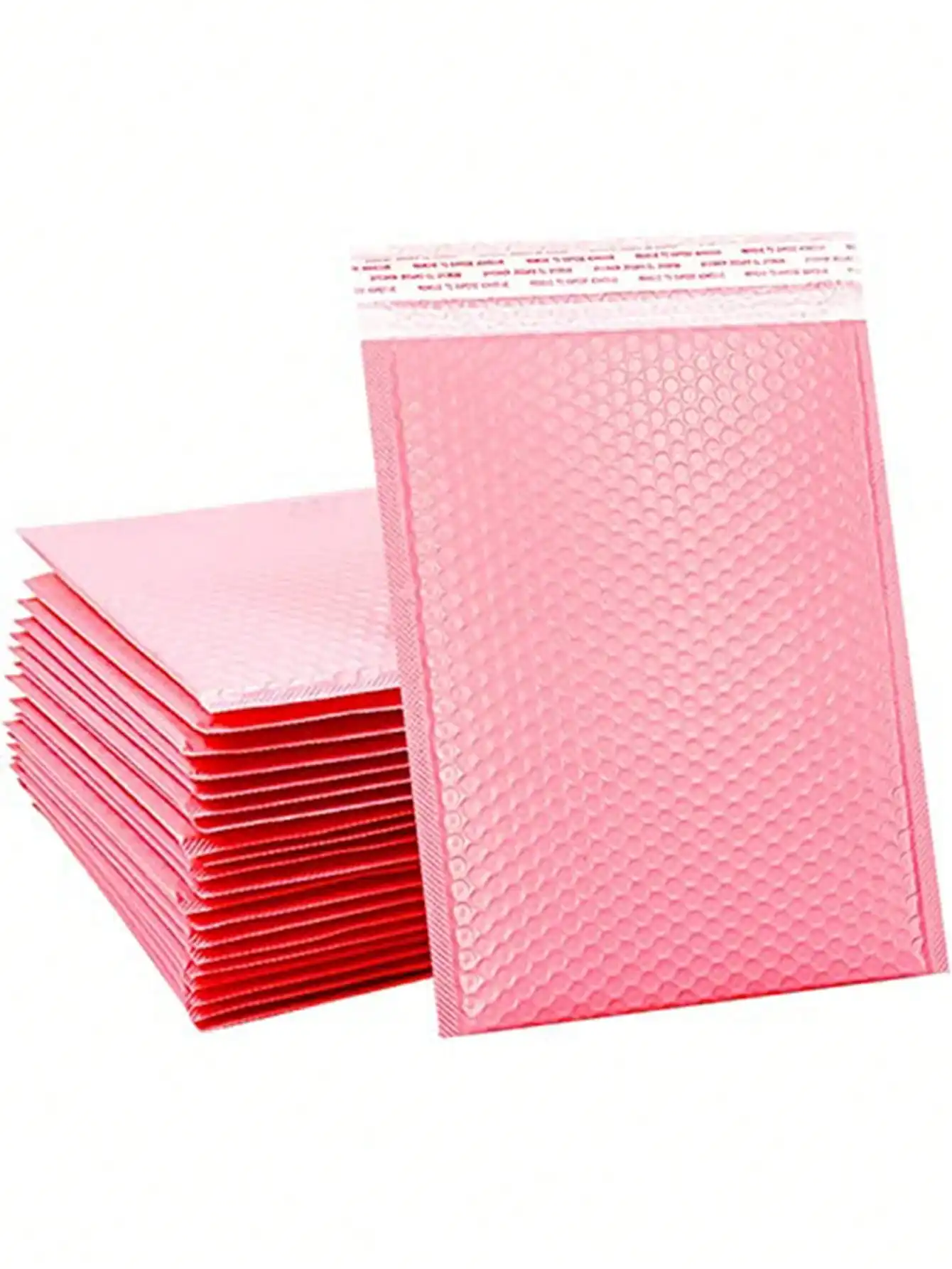 20Pcs Pink Polyethylene Bubble Mailers Waterproof Self-Seal Padded Bubble Envelopes Shockproof Foam Shipping Bags For Jewelry Phone Book Small Gift Business Postal Packaging Supplies