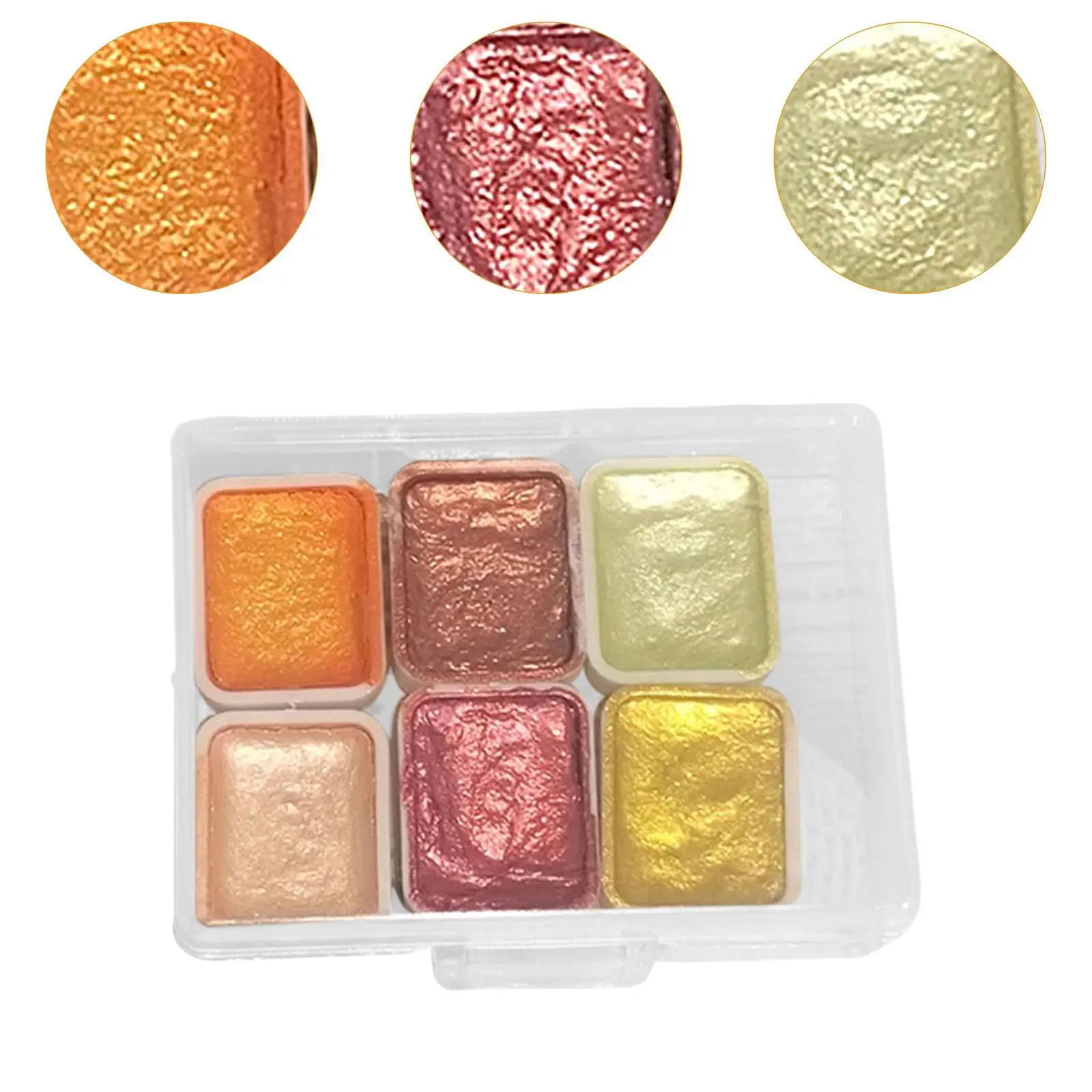 Juego de pigmentos para decoración de uñas con 6 colores para diseños creativos de uñas