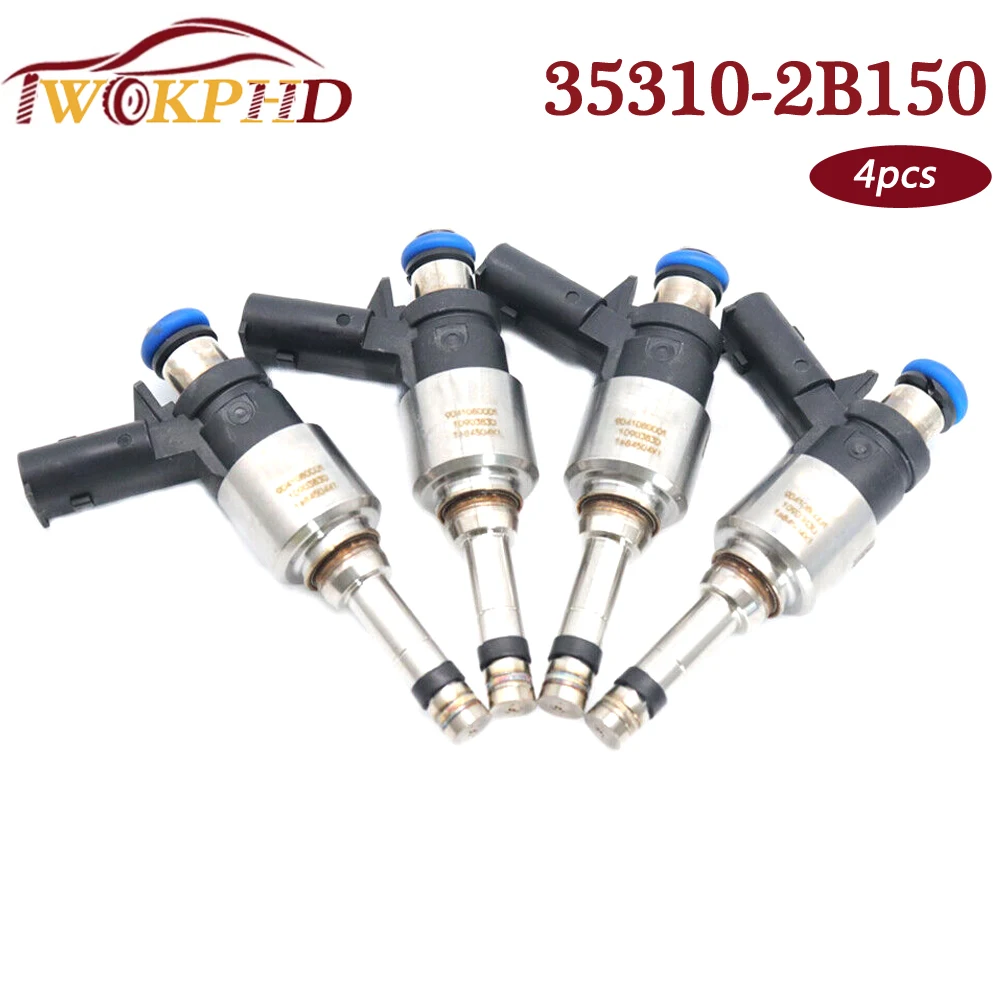 4pcs 35310-2B150 Car Fuel Injectors Nozzle For Hyundai Accent Kia Rio Soul 2017-2020 1.6L L4 353102B150