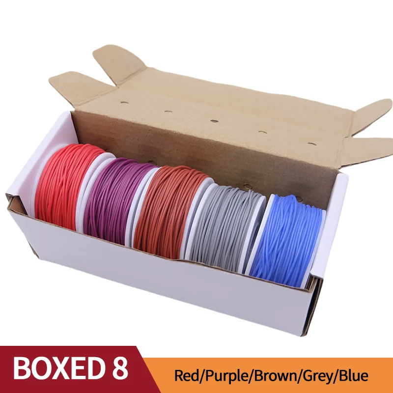 Hitze beständiger weicher Silikon draht 5 Farben im Box-Kit 30/28/26/24/22/20awg verse iltes flexibles Kabel elektrisch verzinnter Kupferdraht