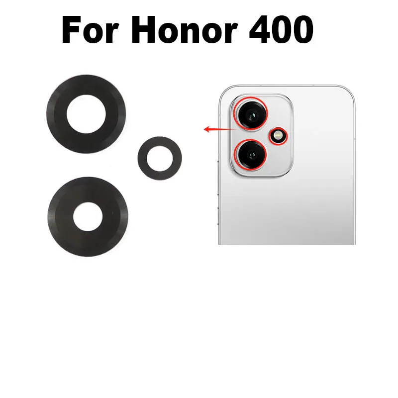 1PCS For Honor 400 Back Camera Lens Rear Camera Glass Cover Replacement With Adhesive Sticker