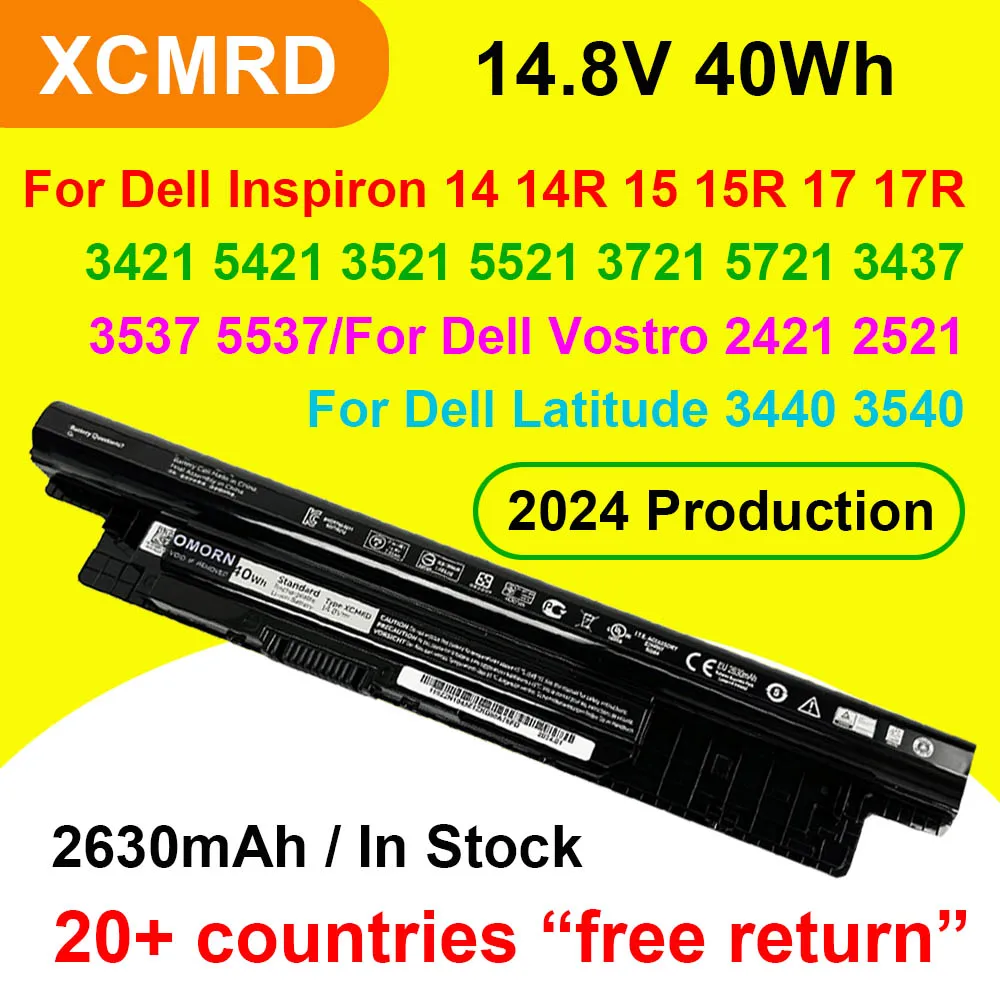 

40Wh XCMRD Laptop Battery For Dell Inspiron 3421 3437 5421 3521 5521 3537 5537 3721 5721 Vostro 2421 2521 Latitude 3440 3540