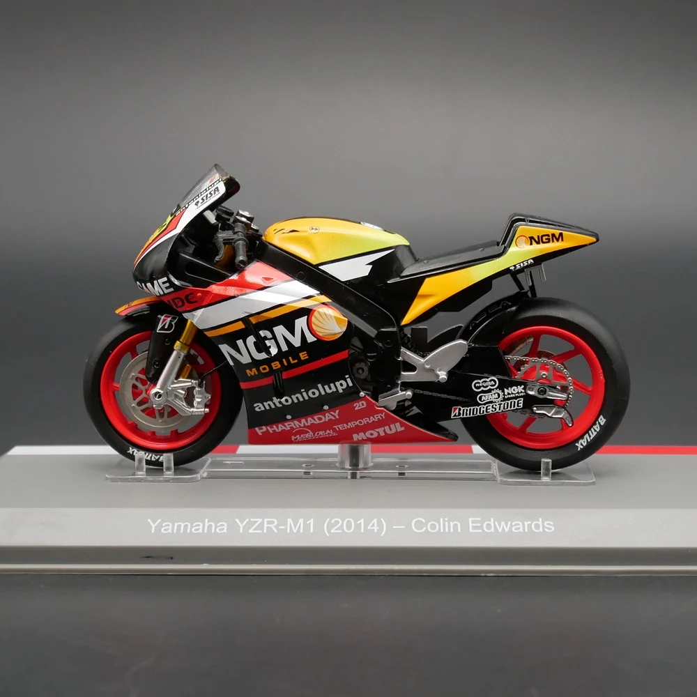 Diecast Ixo Scala 1:18 Moto GP 2014 YAMAHA YZZR -M1 Yamaha Auto da corsa a motore Giocattolo da collezione Regalo Souvenir Display Ornamento