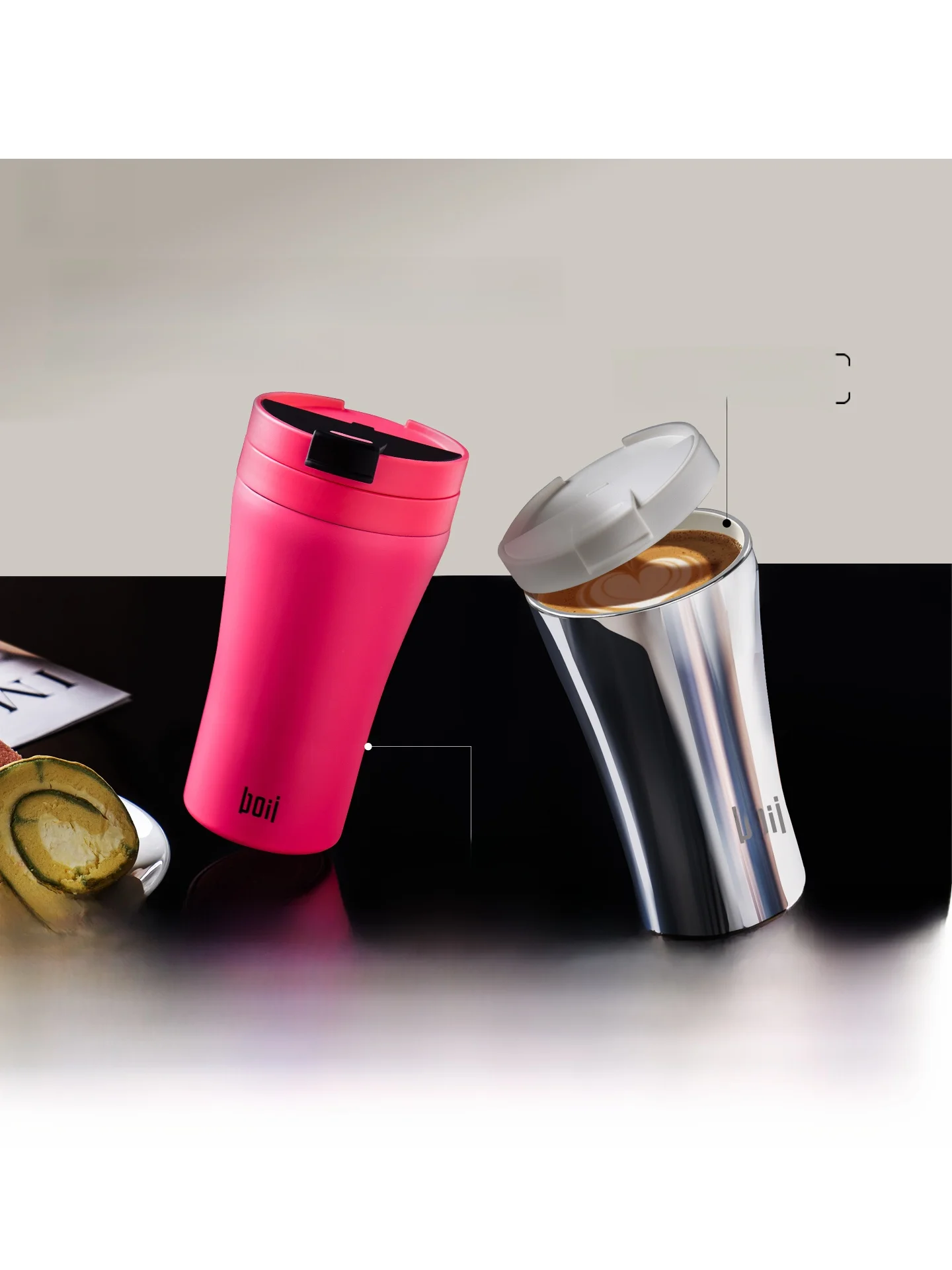 

Термокружка Boii из нержавеющей стали с изоляцией, портативная, для заваривания чая методом ручного заваривания, с защитой от брызг и протекания, герметичная.