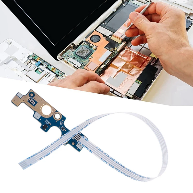 Placa do interruptor do poder do portátil, substituição das peças de reparação do cabo, 14U, 15U, 5455, 5458, 5558, 5559, 3558, 5758