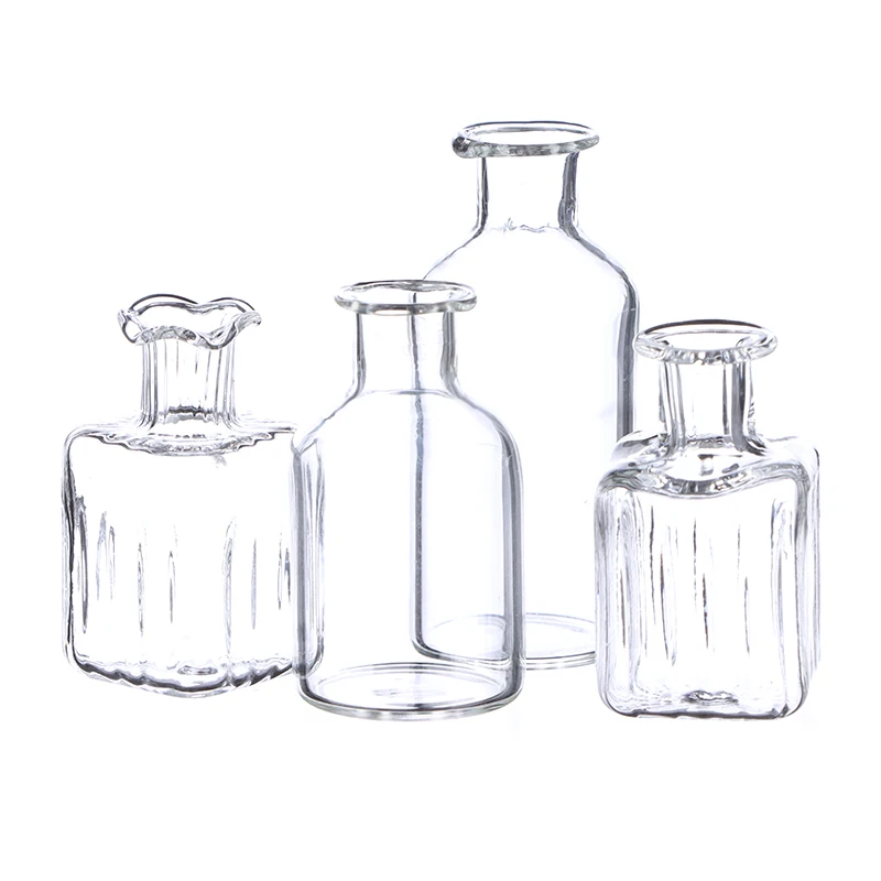 1:12 Dollhouse Miniature Glass Vase Glass Bottle Storage Tiny Jar Furniture Scene Toy Doll House Decor Dollhouse Accessories New