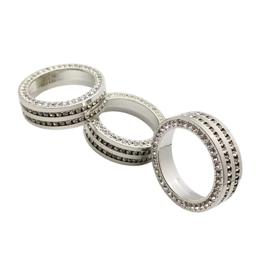 / For AC /Button Covers Zinc Alloy Rhinestone For Ring Sticker For Passat For Tiguan For Atlas For Arteon For Golf Car Interior