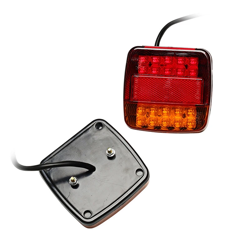 

1Pcs 12V Trailer Truck 20 LED Taillight Brake Stop Turn Signal Indicator Light Lamp 107x102x30mm